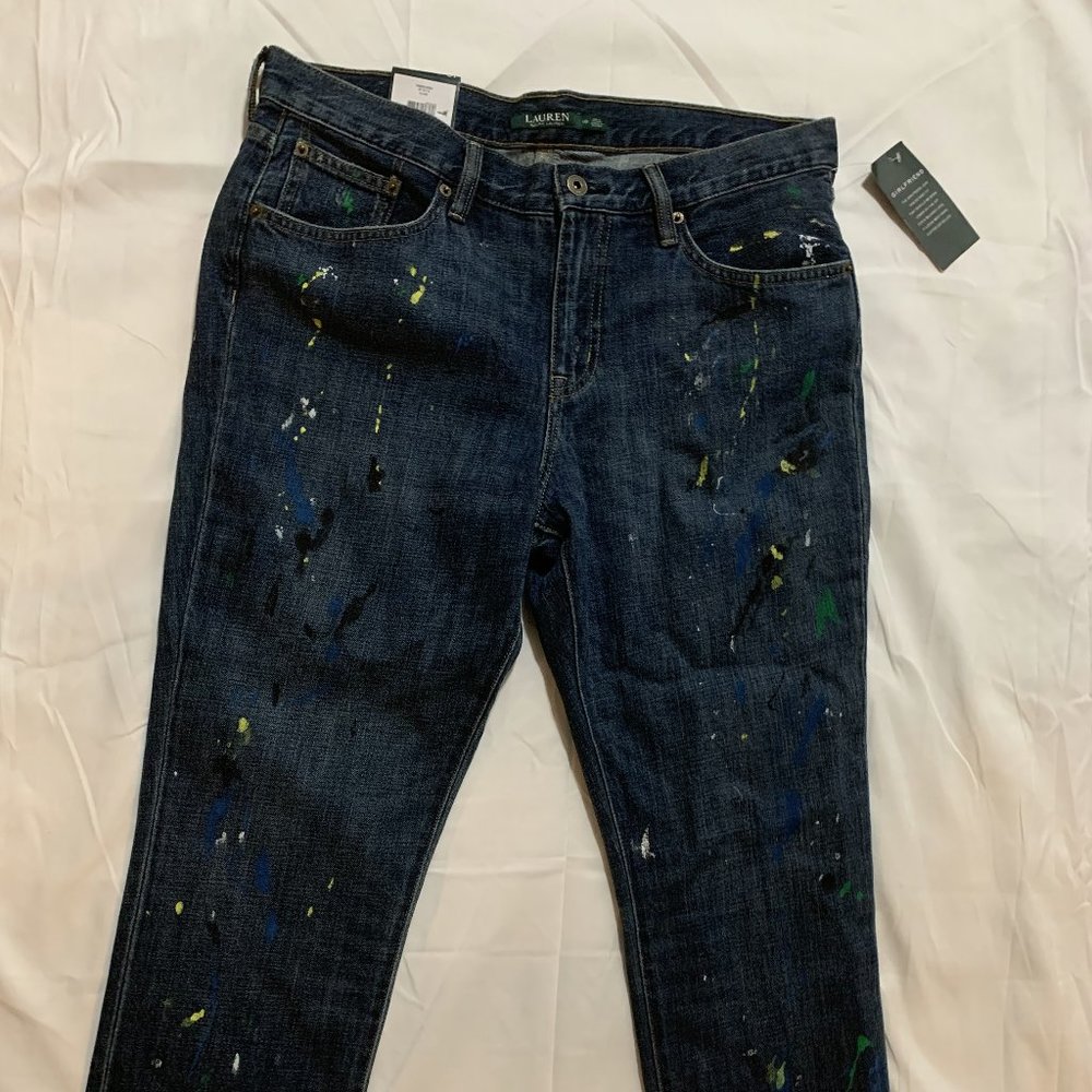 Ralph Lauren Women's Paint Splatter Jeans